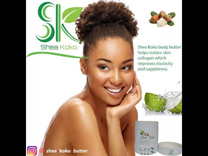 Shea Koko Butter  - Whipped 100% Organic - Vegan Friendly - Full Body Moisturiser