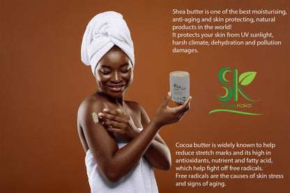 Shea Koko Butter - SOLID (Not Whipped) 100% Organic Vegan Friendly