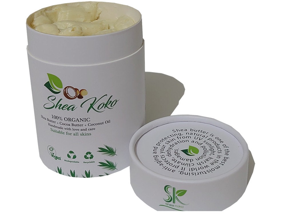 Shea Koko Butter - SOLID (Not Whipped) 100% Organic Vegan Friendly